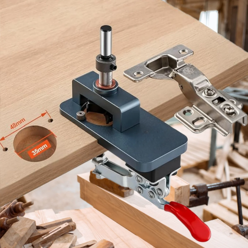 Furniture Hardware Fittings - 35mm Hinge Jig - Precise Boring