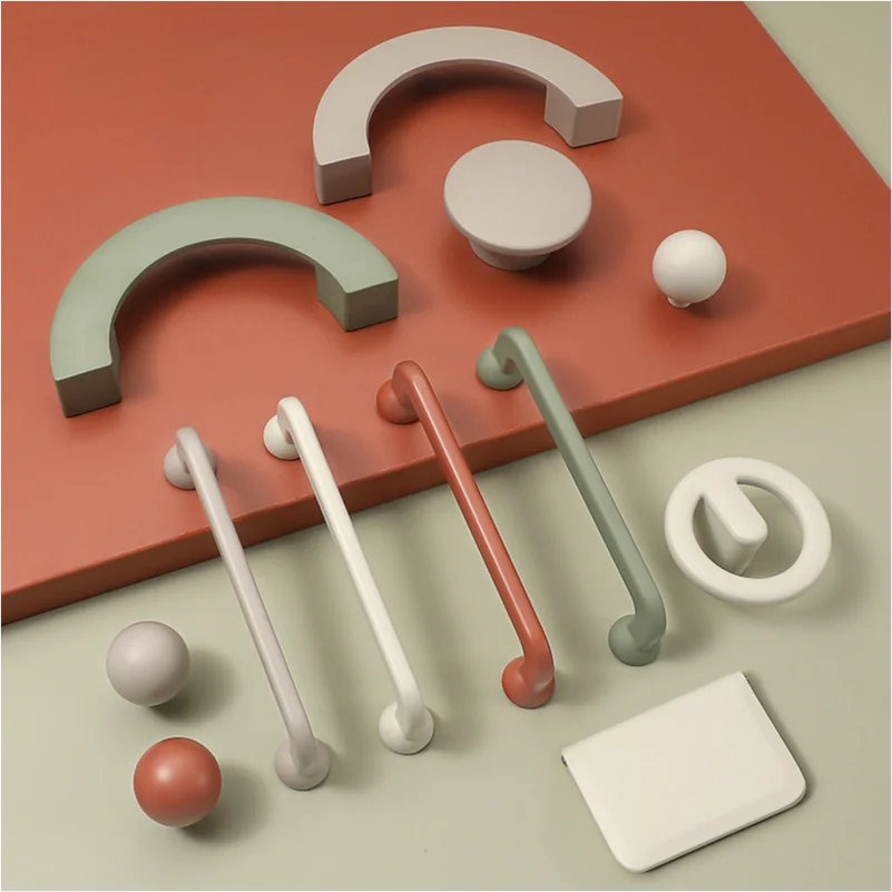Furniture Hardware Restoration - Modern Minimalist Cream Cabinet Door Handle,
