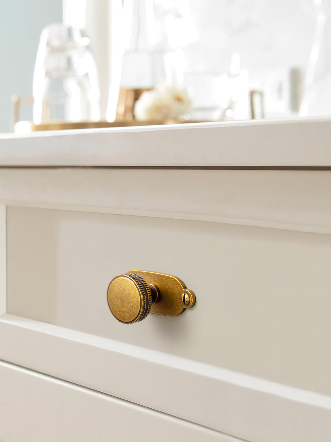 Goo-Ki Vintage Brass Cabinet P - مراجعة Furniture Hardware With Backplate وسعره