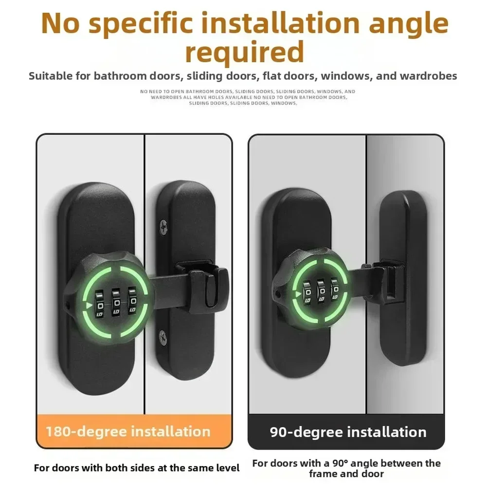 Password Door Latch 90/180 Deg - مراجعة Furniture Sliding Door Hardware وسعره