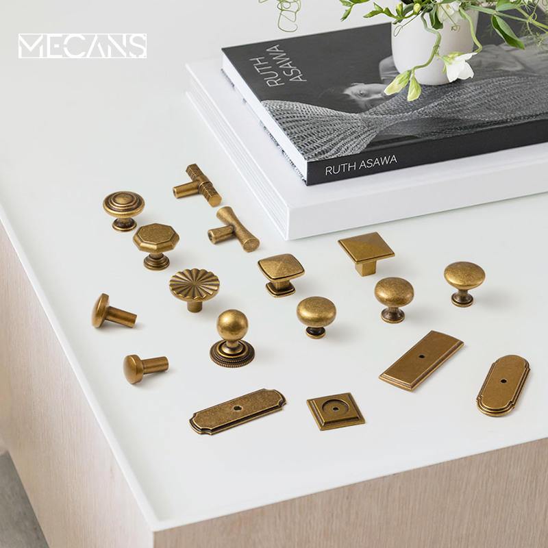 MECANS Antique Brass Cabinet K - مراجعة Furniture Hardware With Backplate وسعره