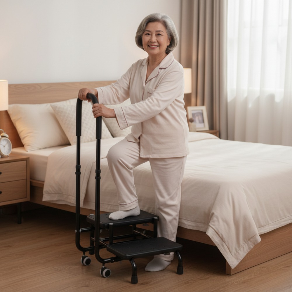 2-Step Stool with Handle for E - مراجعة Furniture Hardware For Bed وسعره