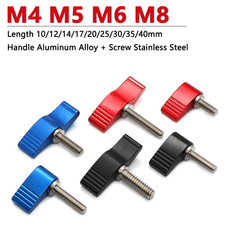 1pc M4 M5 M6 M8 Thumb Screws L - مراجعة Barrel Bolt Slide وسعره