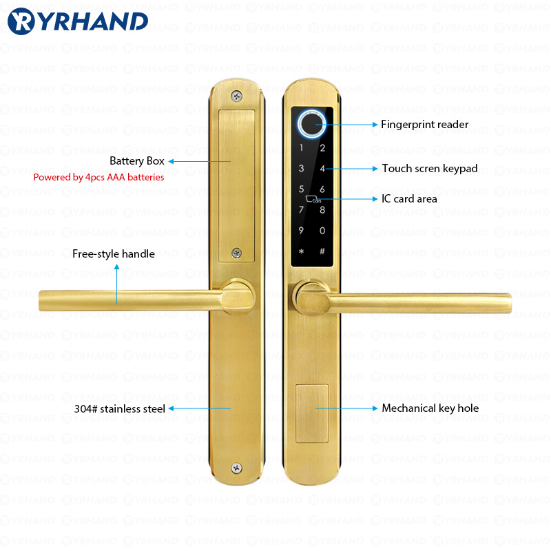 IP66 Gold Stainless steel Slid - مراجعة Furniture Sliding Door Hardware وسعره