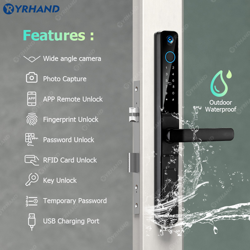 YRHAND IP66 Keyless Cat's Eye  - مراجعة Furniture Sliding Door Hardware وسعره