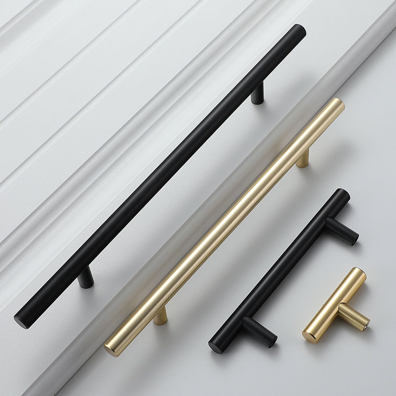 Modern Gold Brushed Straight C - مراجعة Furniture Hardware Knobs وسعره