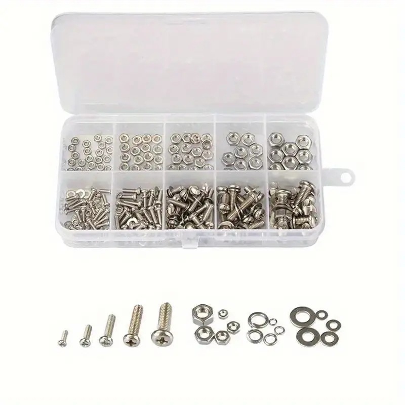 320PCS Hex Nuts & Bolts Set M2 - مراجعة Furniture Home Hardware وسعره