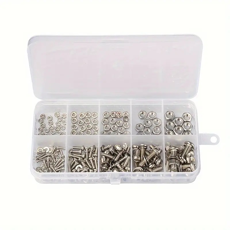 320PCS Hex Nuts & Bolts Set M2 - مراجعة Furniture Home Hardware وسعره