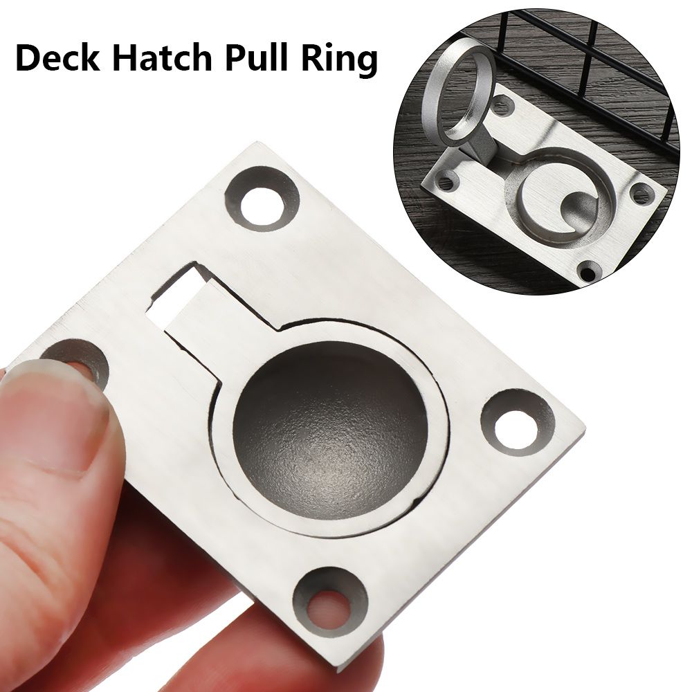 Stainless Steel Flush Pull Rin - مراجعة Furniture Hardware Knobs وسعره