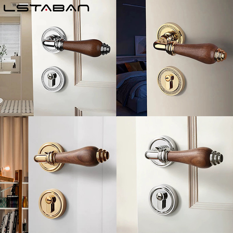 Euro Walnut Wood Handle Door L - مراجعة Furniture Hardware Lock وسعره