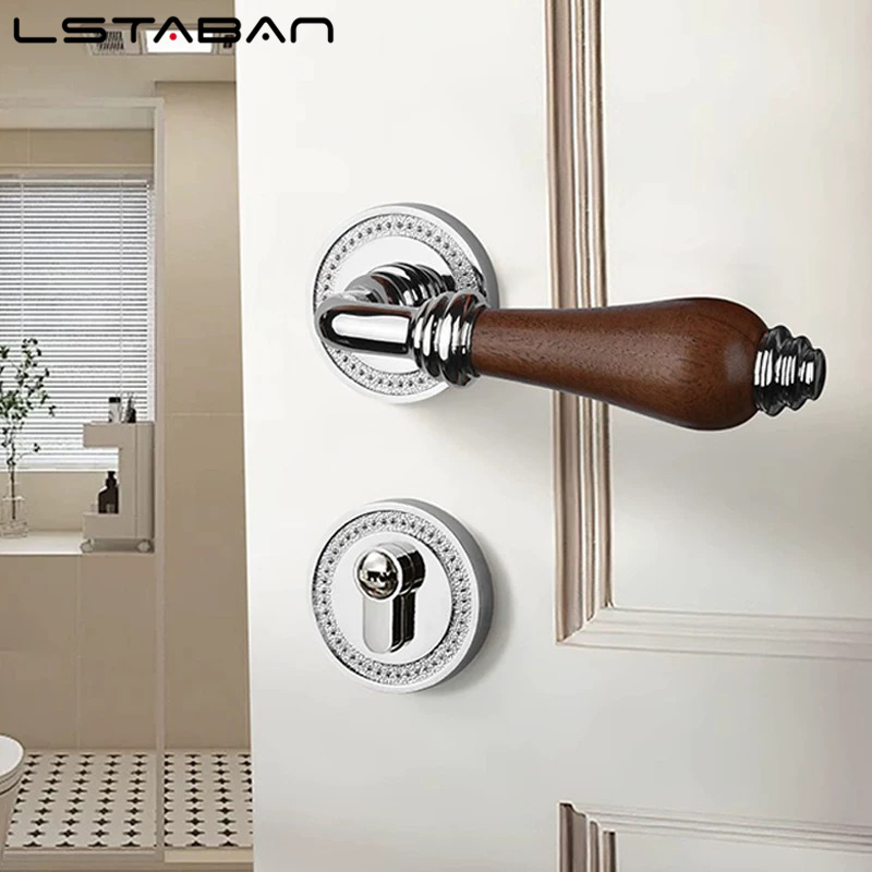 Euro Walnut Wood Handle Door L - مراجعة Furniture Hardware Lock وسعره
