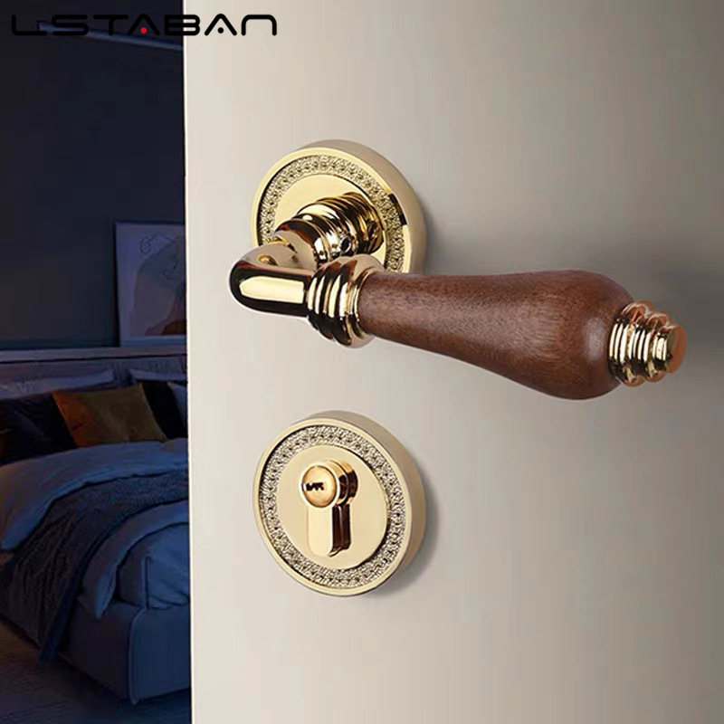 Euro Walnut Wood Handle Door L - مراجعة Furniture Hardware Lock وسعره