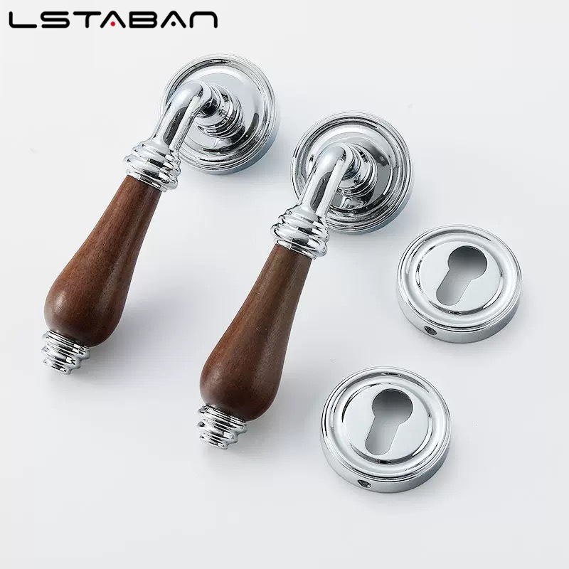 Euro Walnut Wood Handle Door L - مراجعة Furniture Hardware Lock وسعره