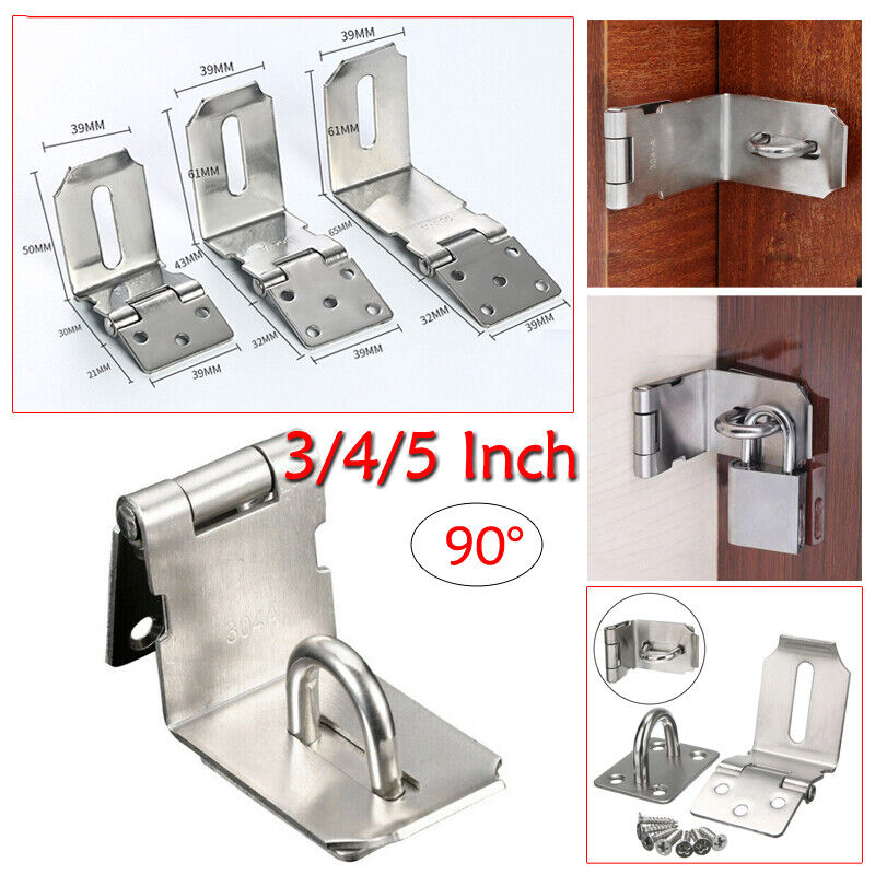 90 Degree Padlock Hasp Door Cl - مراجعة Barrel Bolt Slide وسعره