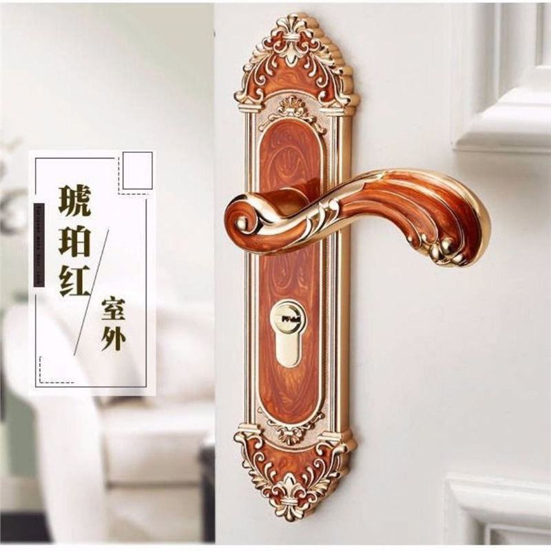 European Style Mute Room Door  - مراجعة Furniture Hardware Lock وسعره