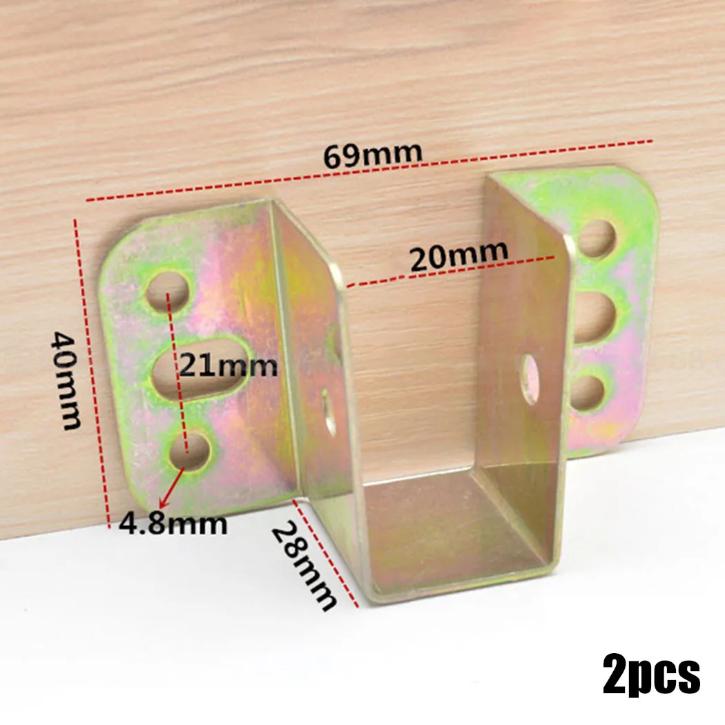2pcs U Shaped Metal Bed Bracke - مراجعة Furniture Hardware For Bed وسعره