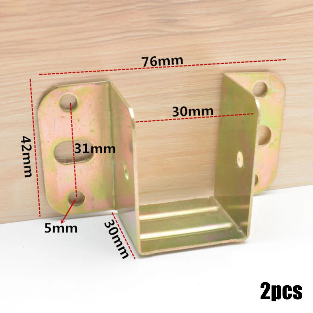 2pcs U Shaped Metal Bed Bracke - مراجعة Furniture Hardware For Bed وسعره