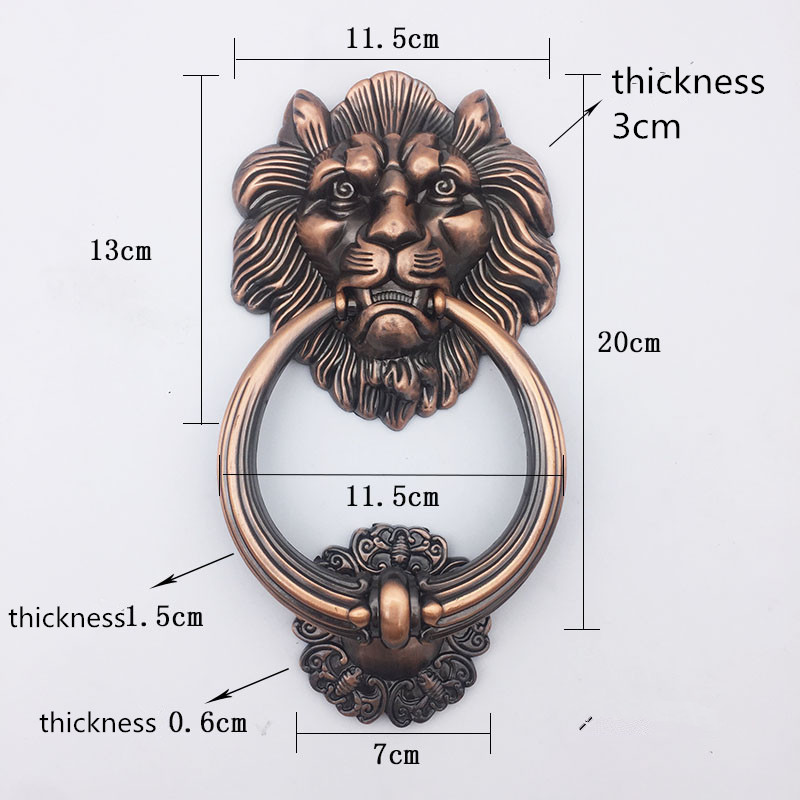 Antique Bronze Lion Head Handl - مراجعة Furniture Hardware Knobs وسعره