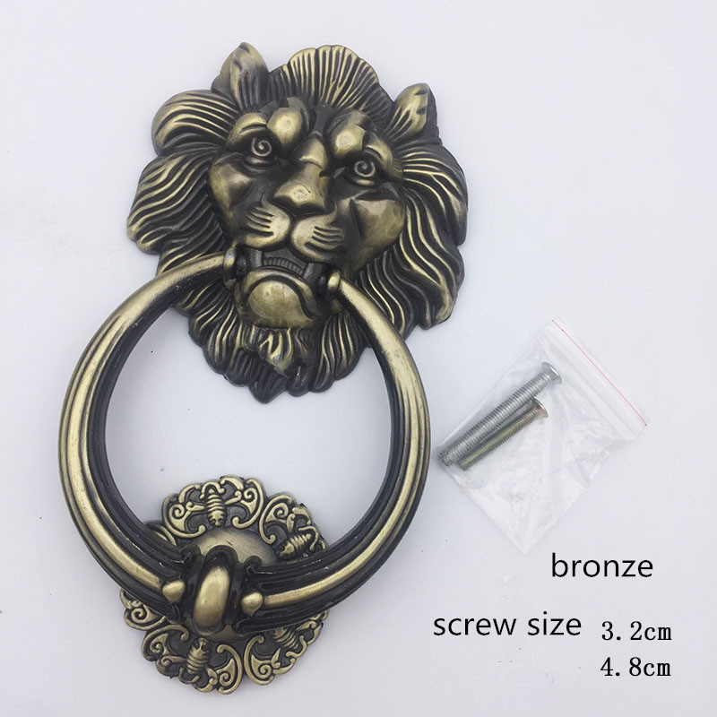 Antique Bronze Lion Head Handl - مراجعة Furniture Hardware Knobs وسعره