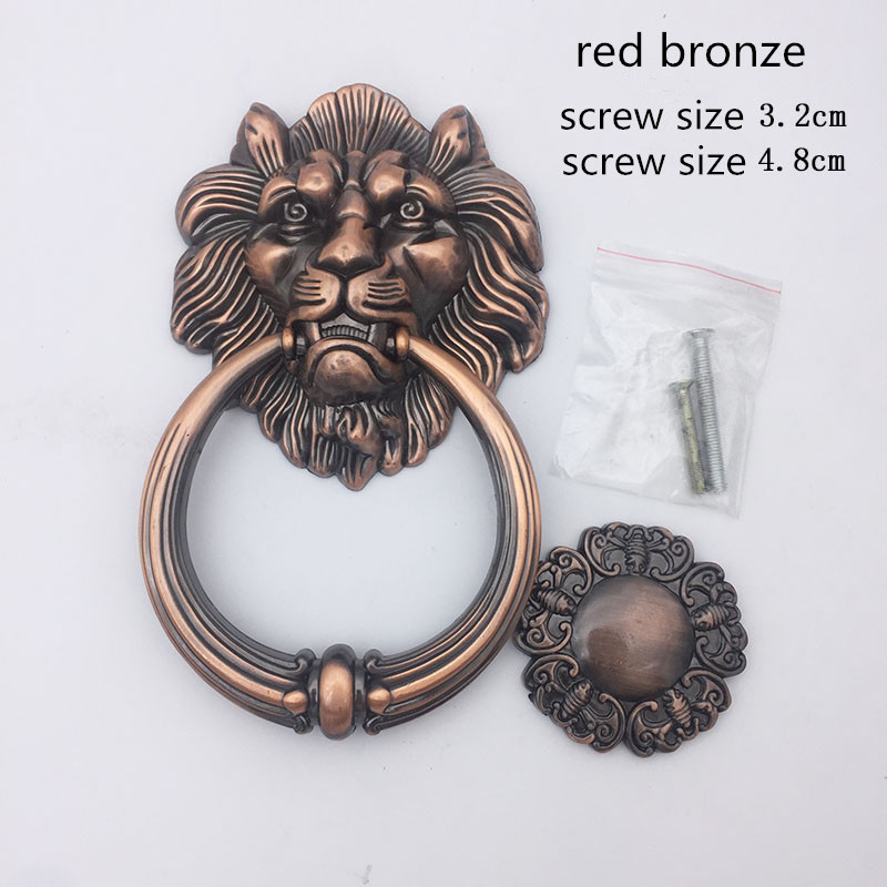 Antique Bronze Lion Head Handl - مراجعة Furniture Hardware Knobs وسعره