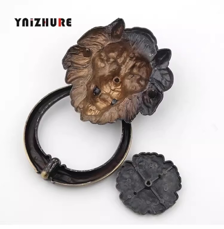Antique Bronze Lion Head Handl - مراجعة Furniture Hardware Knobs وسعره