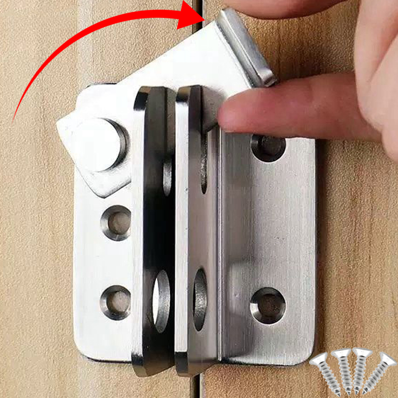 1/5set Flip Latch Gate Latches - مراجعة Furniture Sliding Door Hardware وسعره