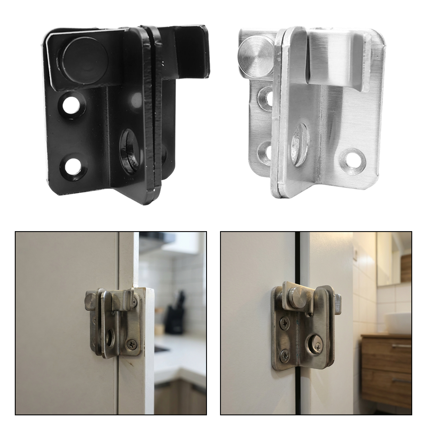 1/5set Flip Latch Gate Latches - مراجعة Furniture Sliding Door Hardware وسعره