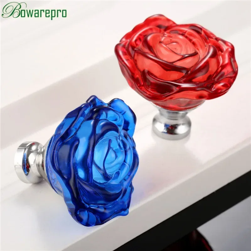 bowarepro 50MM Crystal Rose Gl - مراجعة Furniture Hardware Knobs وسعره