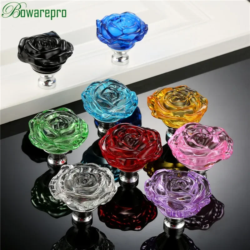 bowarepro 50MM Crystal Rose Gl - مراجعة Furniture Hardware Knobs وسعره