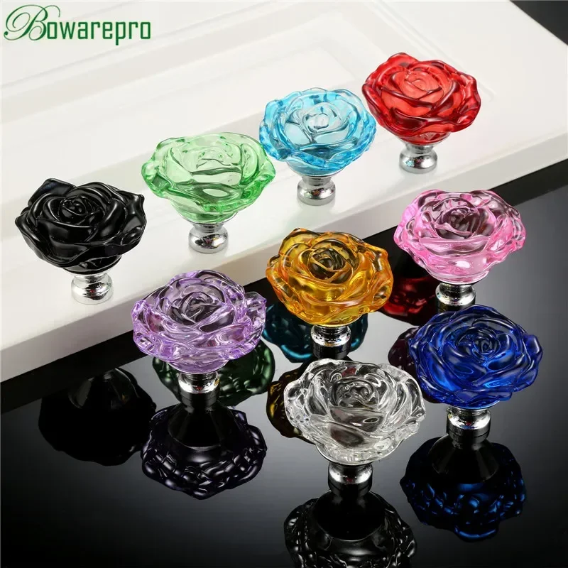 bowarepro 50MM Crystal Rose Gl - مراجعة Furniture Hardware Knobs وسعره