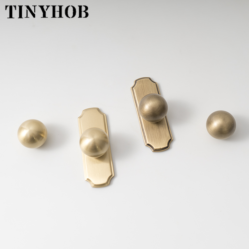 Vintage Brass Ball Knobs with  - مراجعة Furniture Hardware With Backplate وسعره