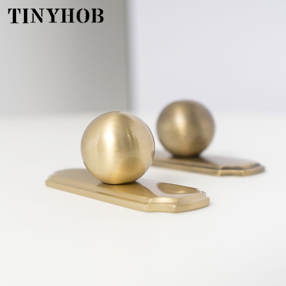 Vintage Brass Ball Knobs with  - مراجعة Furniture Hardware With Backplate وسعره