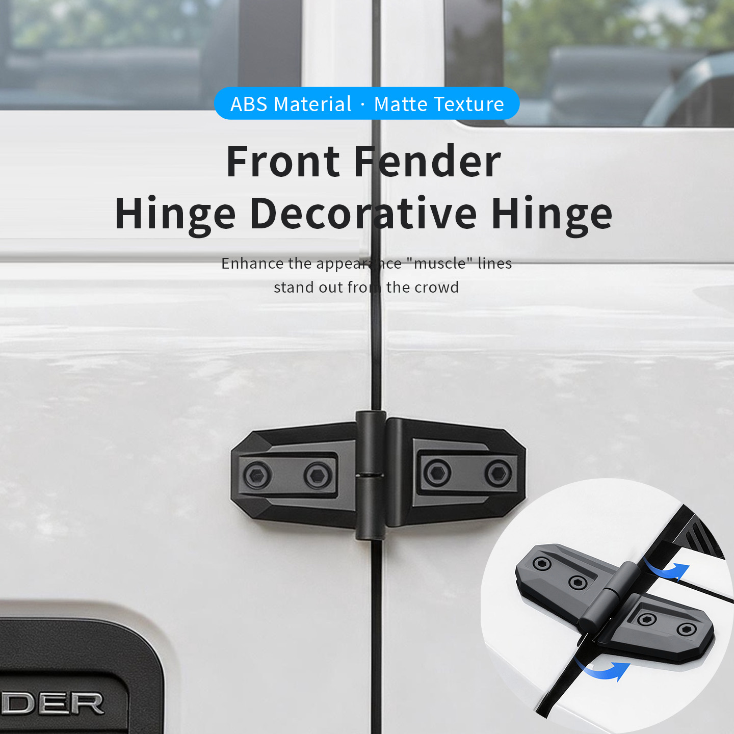2PCS ABS Car Engine Hood Door  - مراجعة Furniture Hardware Fittings وسعره