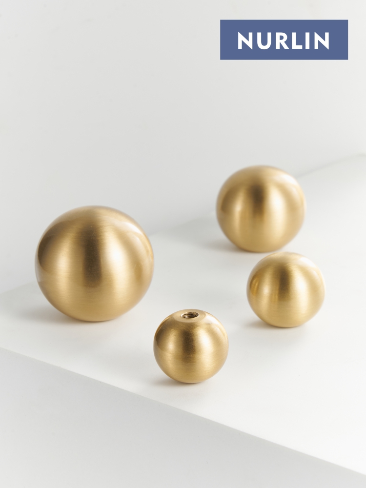 Nurlin Brass Round Ball Foot C - مراجعة Furniture Hardware Restoration وسعره