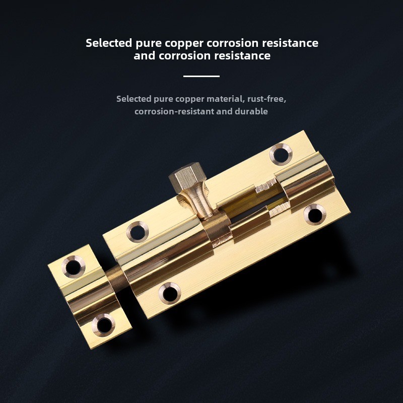 1PCS  Brass Doors Slide Latch  - مراجعة Barrel Bolt Slide وسعره