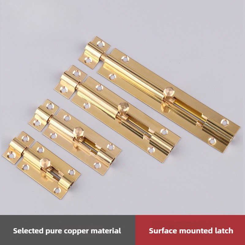 1PCS  Brass Doors Slide Latch  - مراجعة Barrel Bolt Slide وسعره