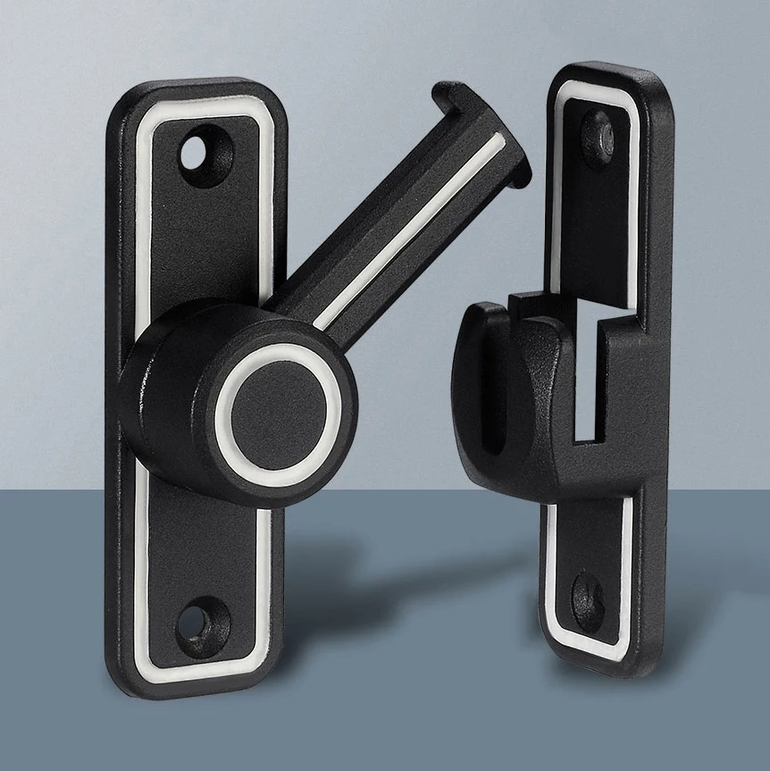 Black Luminous Barn Door Latch - مراجعة Furniture Sliding Door Hardware وسعره
