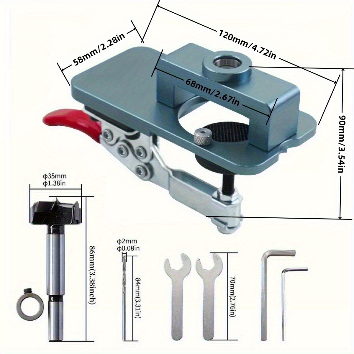 35mm Hinge Jig - Precise Borin - مراجعة Furniture Hardware Fittings وسعره