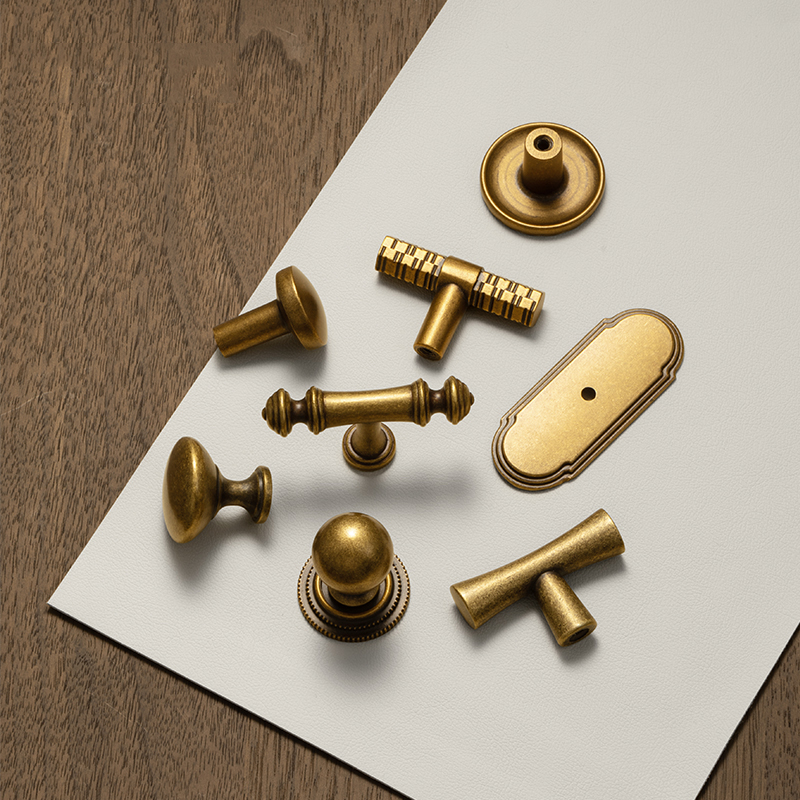 Goo-Ki Antique Brass Drawers K - مراجعة Furniture Hardware With Backplate وسعره