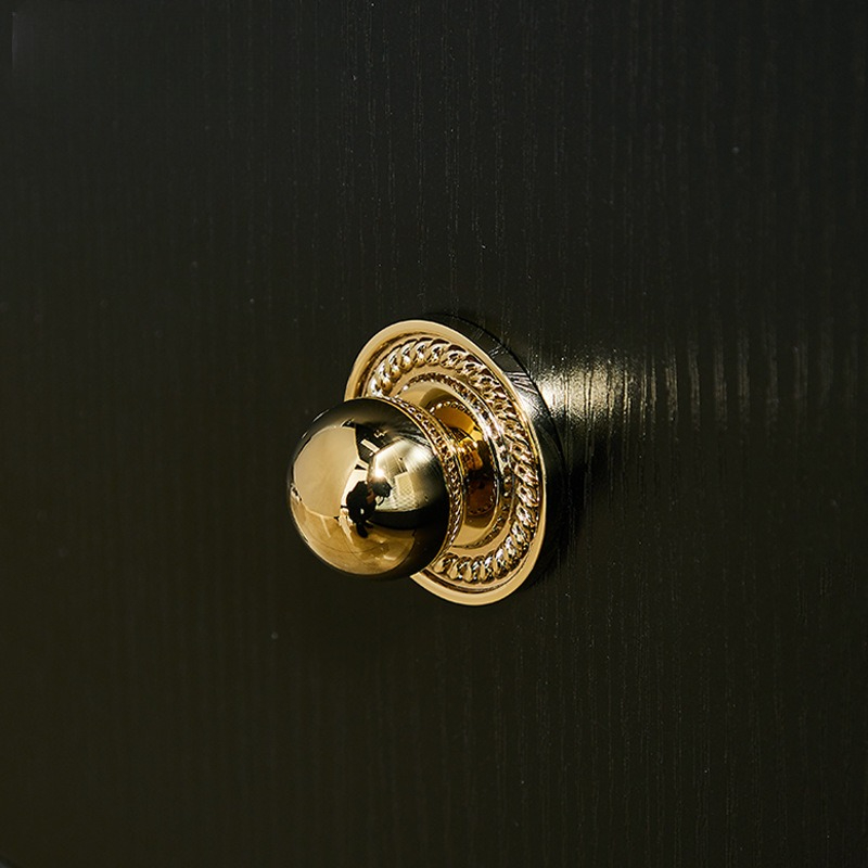 Brass Gold Ball Bedside Drawer - مراجعة Furniture Hardware With Backplate وسعره