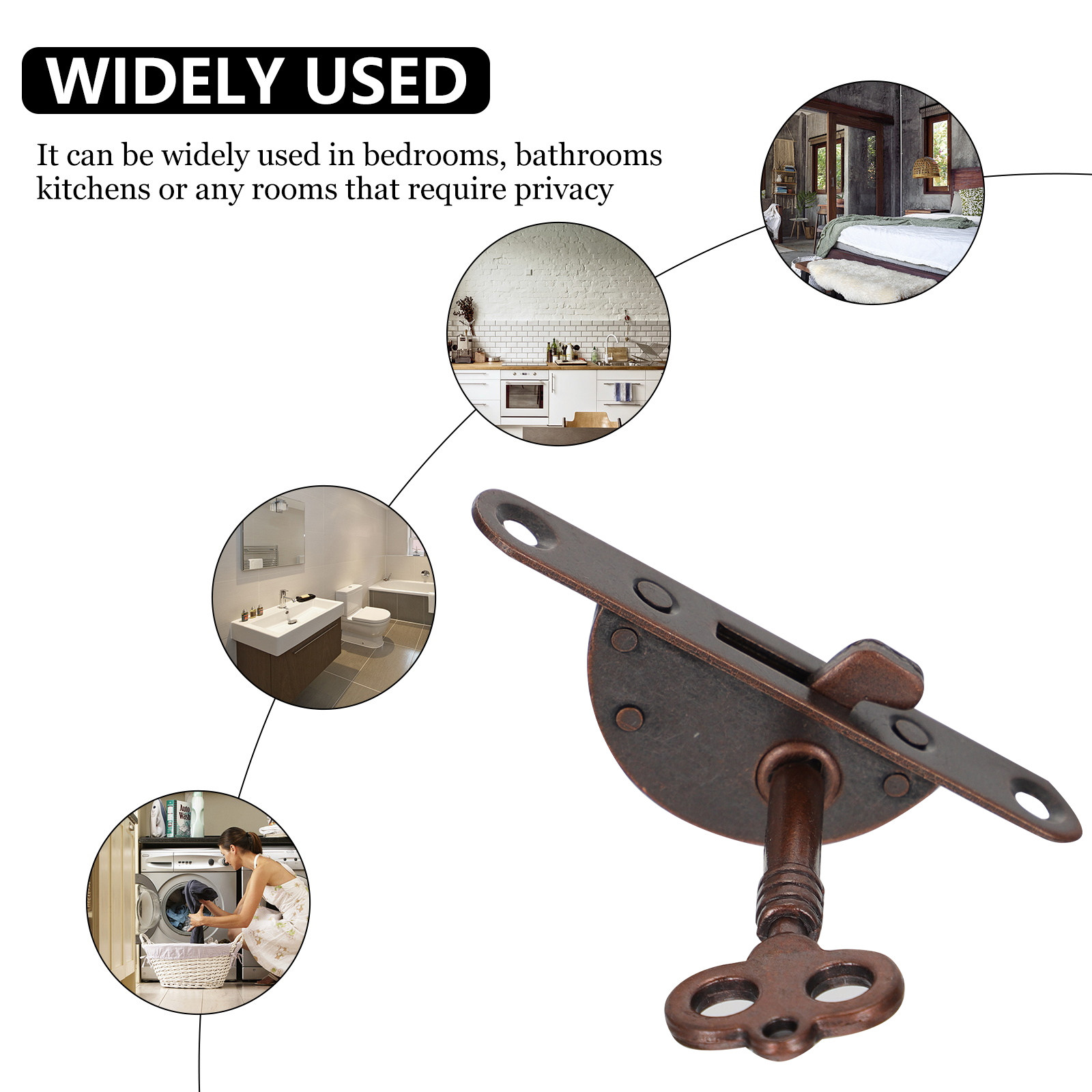 2Set Retro Iron Lock Vintage C - مراجعة Furniture Hardware Lock وسعره