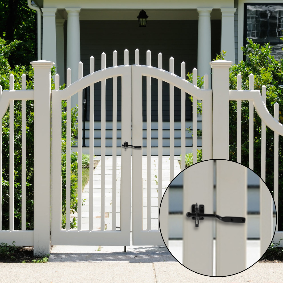 Self-Locking Gate Latch Carbon - مراجعة Barrel Bolt Slide وسعره