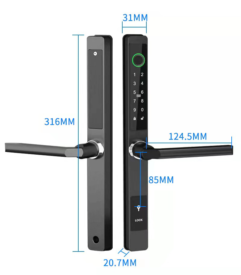 ZHDCOOKEY Biometric Digital Do - مراجعة Furniture Sliding Door Hardware وسعره