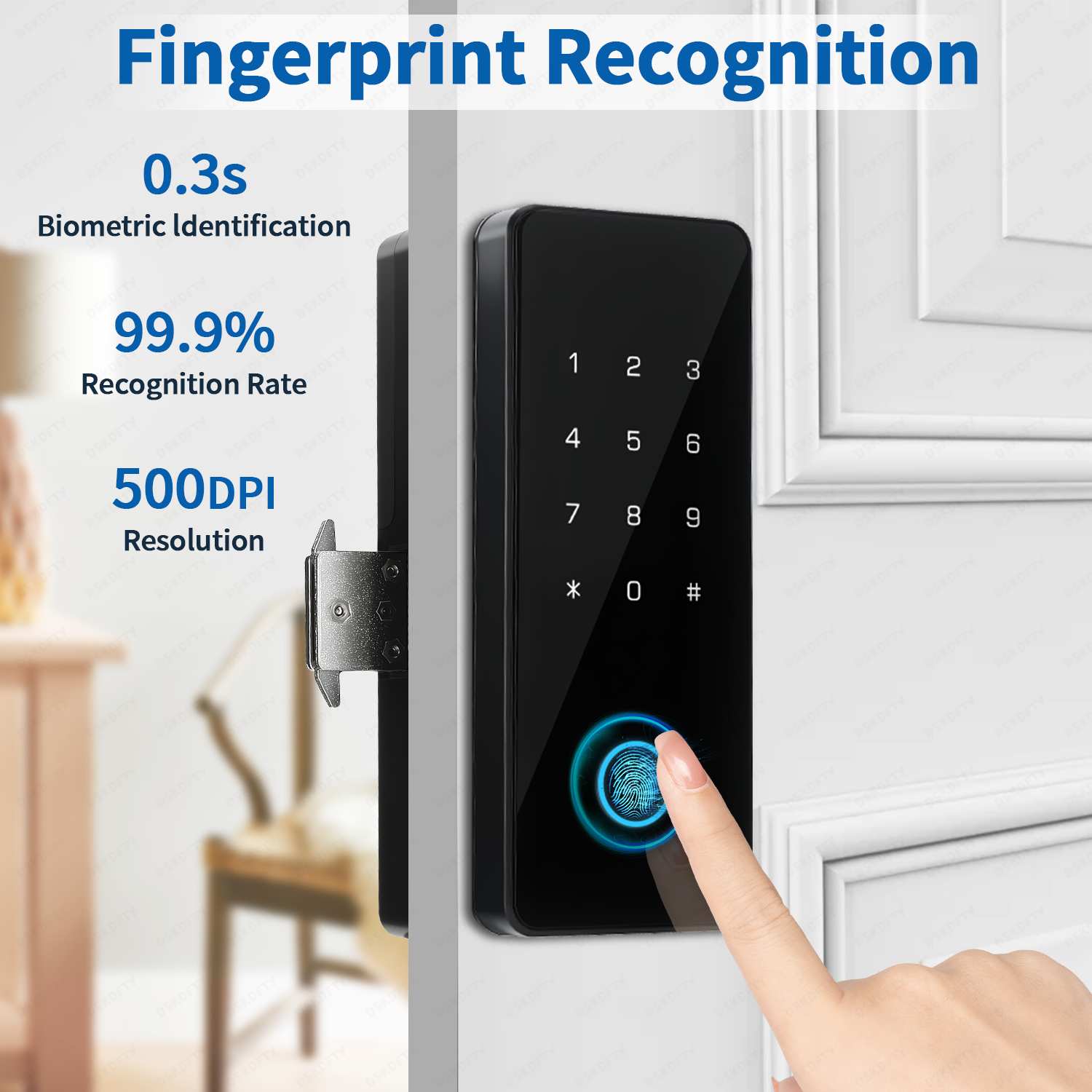 Smart Fingerprint Door Lock fo - مراجعة Furniture Sliding Door Hardware وسعره
