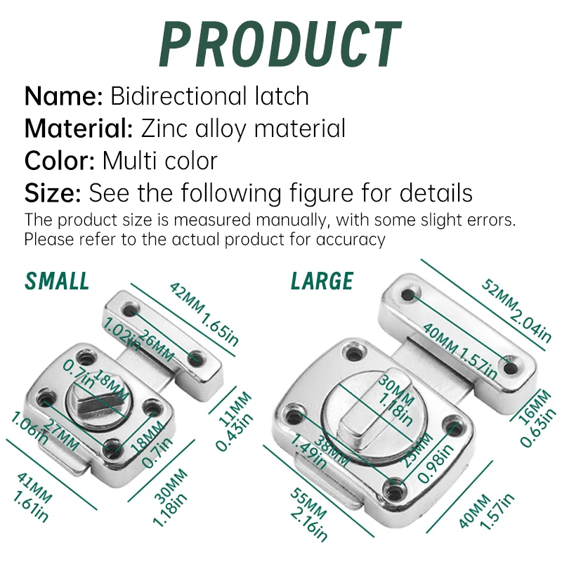 1pc Home Security Latch Rotate - مراجعة Barrel Bolt Slide وسعره