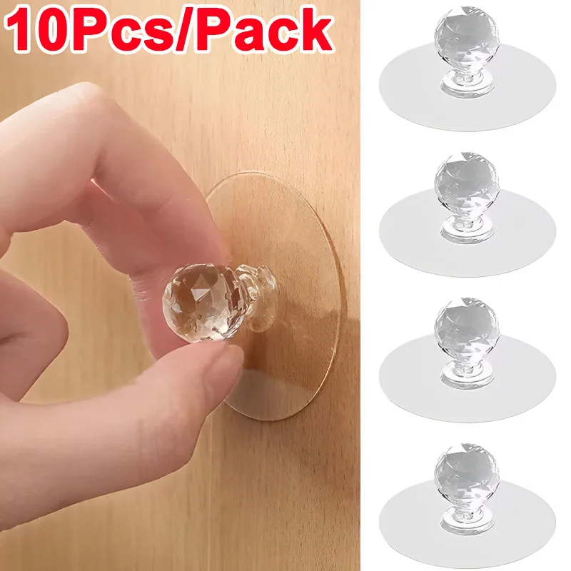 2/10Pcs Punch-free Drawer Knob - مراجعة Furniture Hardware Restoration وسعره