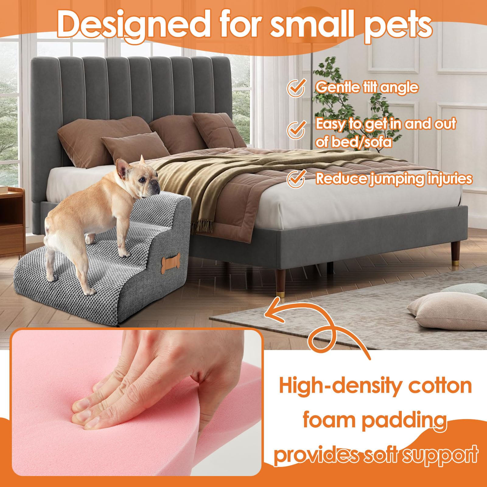 Ladder Puppys Stairs Pets Bone - مراجعة Furniture Hardware For Bed وسعره